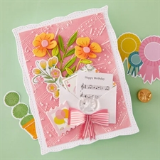 Spellbinders Embossing Folder - Poppy Song / Favorite Song